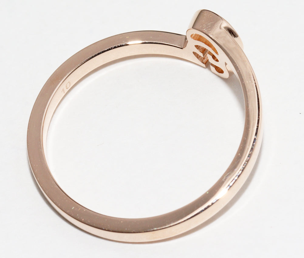 Luxury Gucci Trending 2025 K18PG GG Running Ring #10 (9.5)