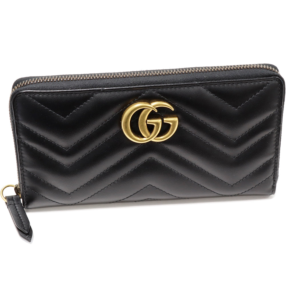 Luxury Gucci Trending 2025 Quilted Leather Zip-Around Long Wallet 443123