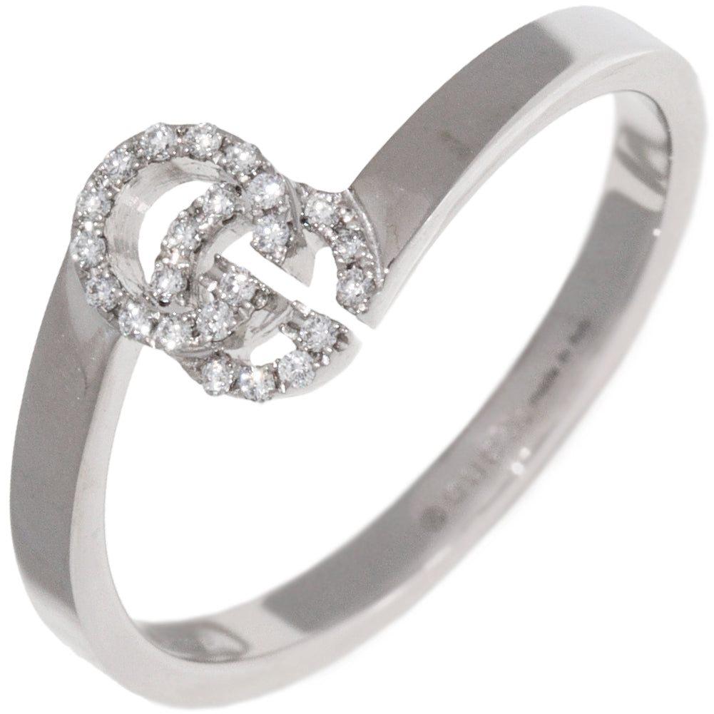 Luxury Gucci Trending 2025 K18WG Diamond Ring 10号