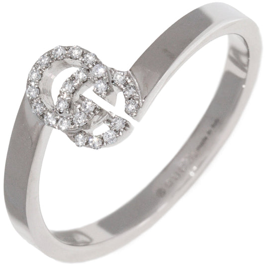 Luxury Gucci Trending 2025 K18WG Diamond Ring 10号