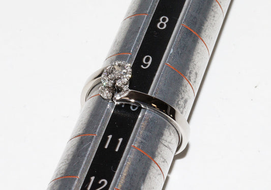 Luxury Gucci Trending 2025 K18WG Diamond Ring 10号