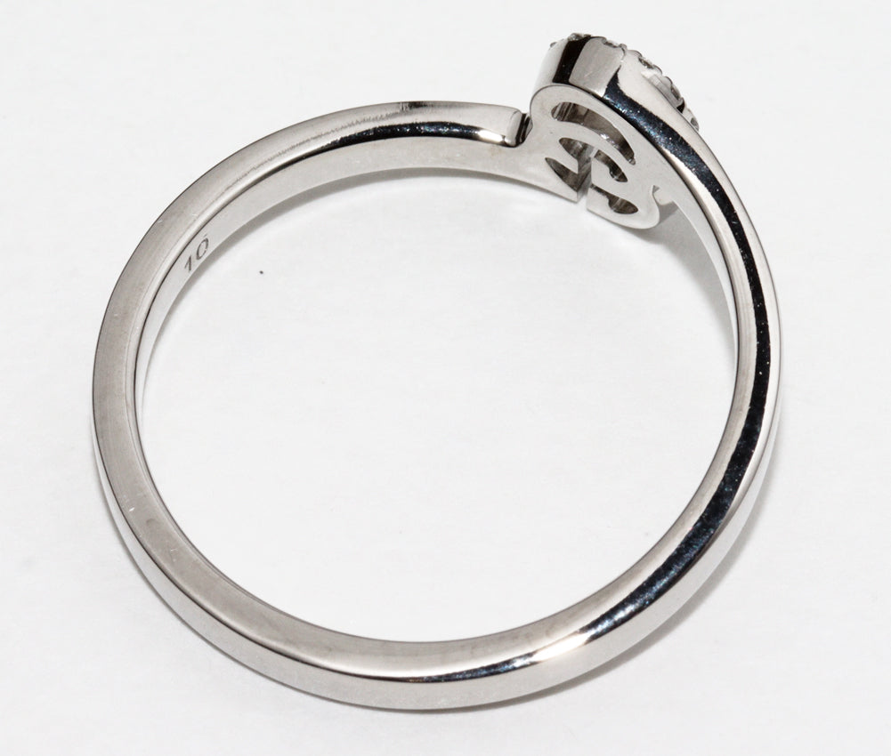 Luxury Gucci Trending 2025 K18WG Diamond Ring 10号