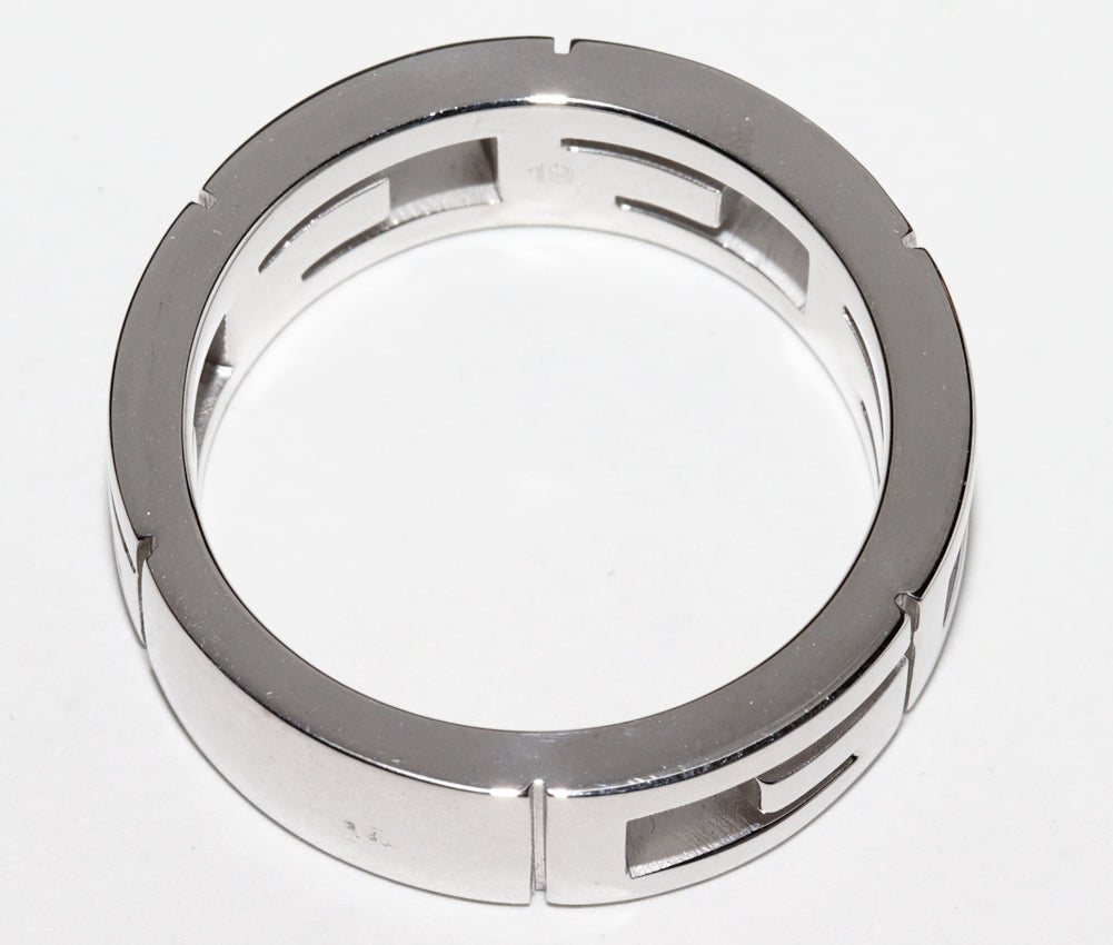 Luxury Gucci Trending 2025 K18WG Diamond G Logo Ring