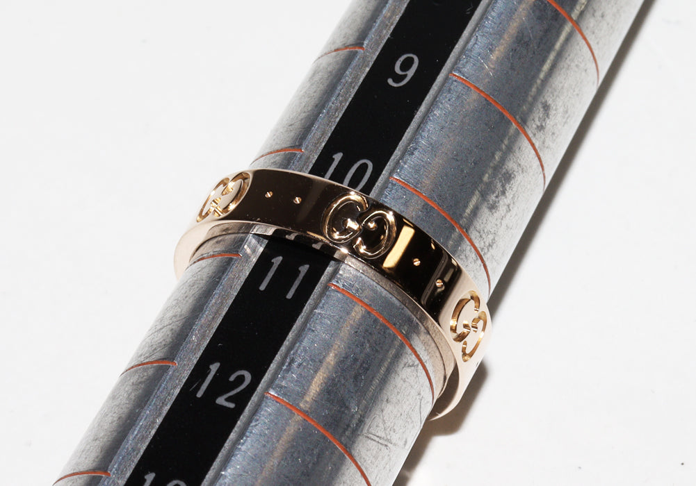 Luxury Gucci Trending 2025 K18PG Icon Ring Size 11