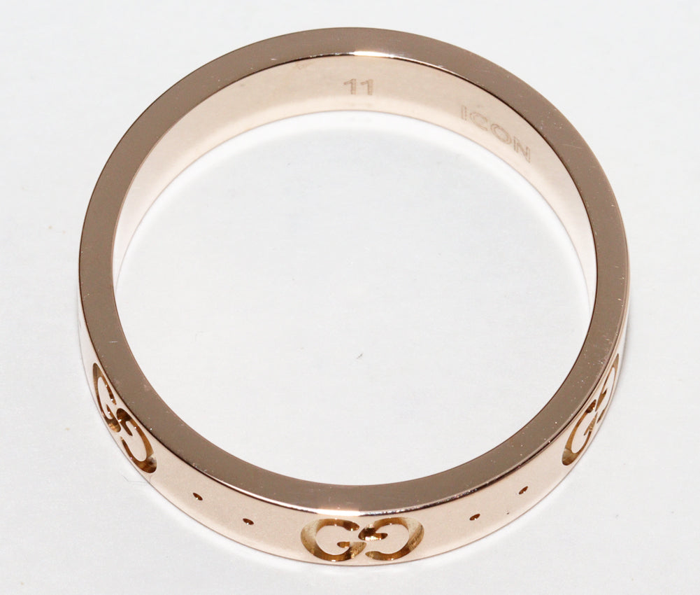 Luxury Gucci Trending 2025 K18PG Icon Ring Size 11