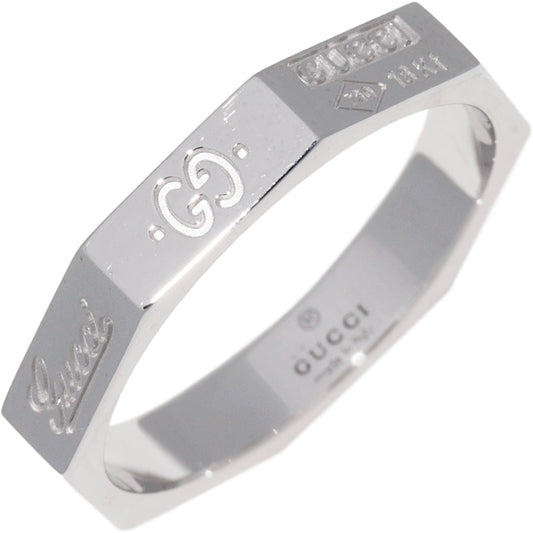 Luxury Gucci Trending 2025 K18WG Octagonal Ring Size 14