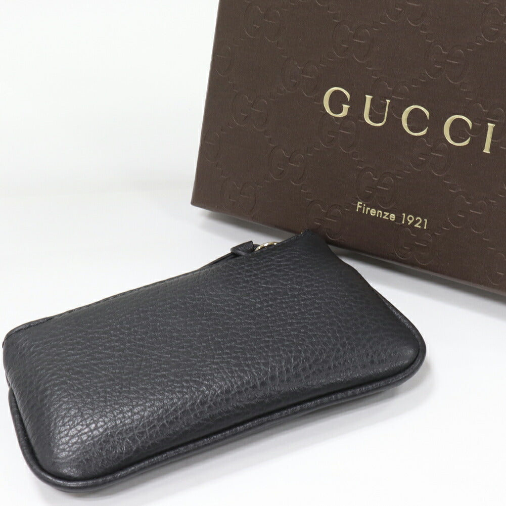 Luxury Gucci Trending 2025 Coin Case with Key Ring Black