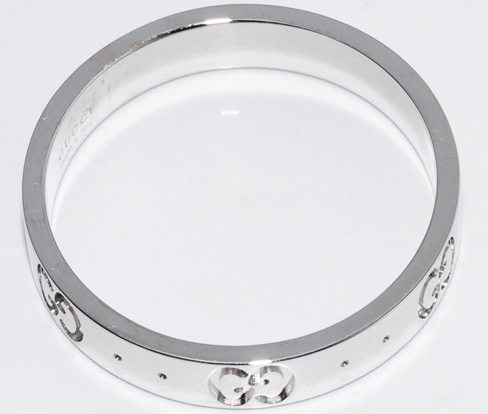 Luxury Gucci Trending 2025 K18WG Icon Ring Size 19