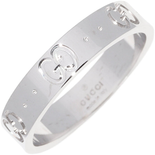 Luxury Gucci Trending 2025 K18WG Icon Ring #13 (12.5)