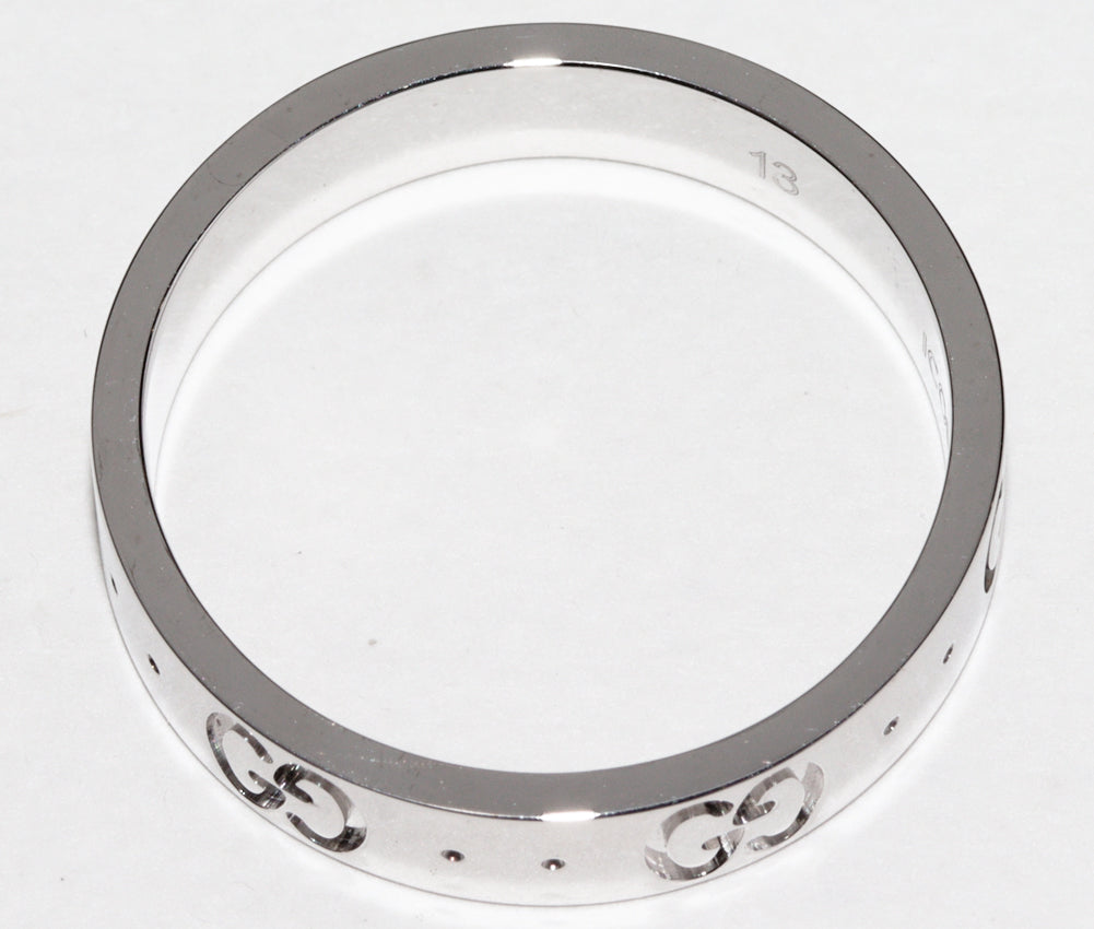 Luxury Gucci Trending 2025 K18WG Icon Ring #13 (12.5)