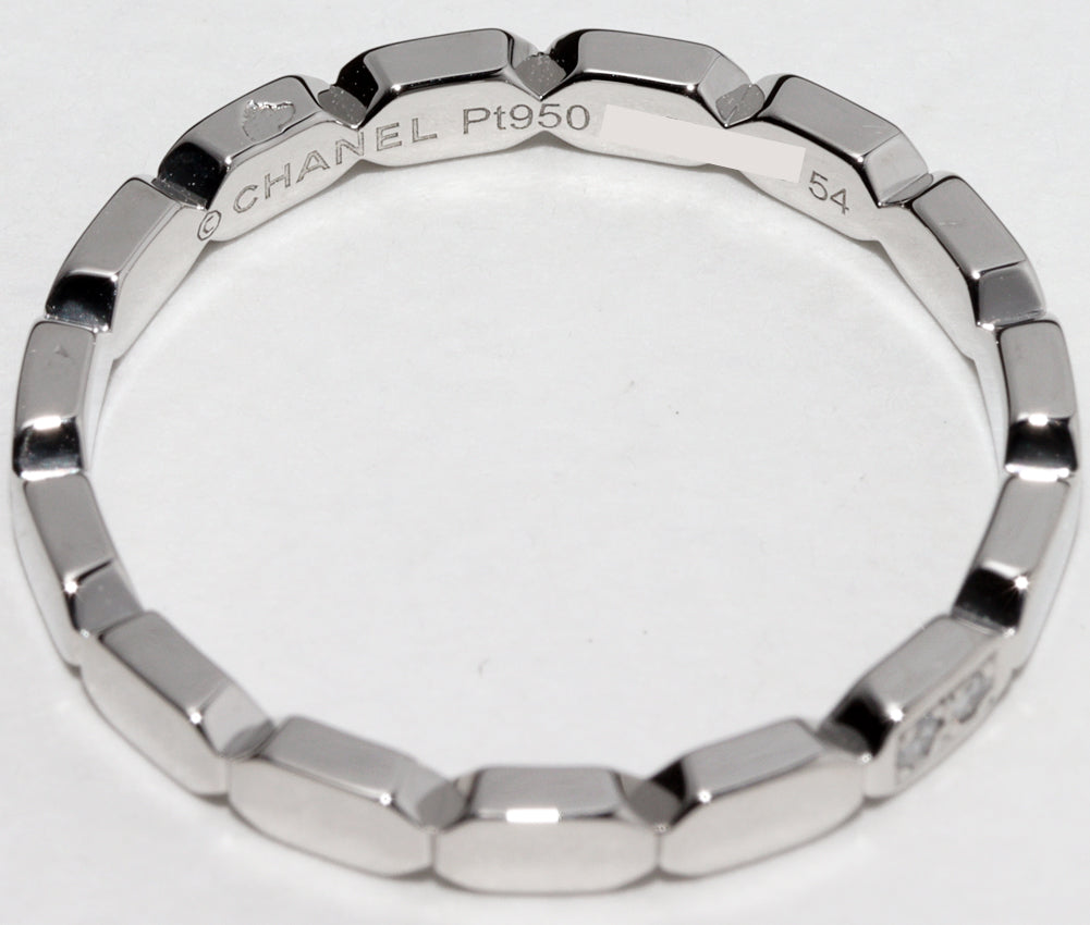 Chanel Pt950 Diamond Promesse Marriage Ring J4003