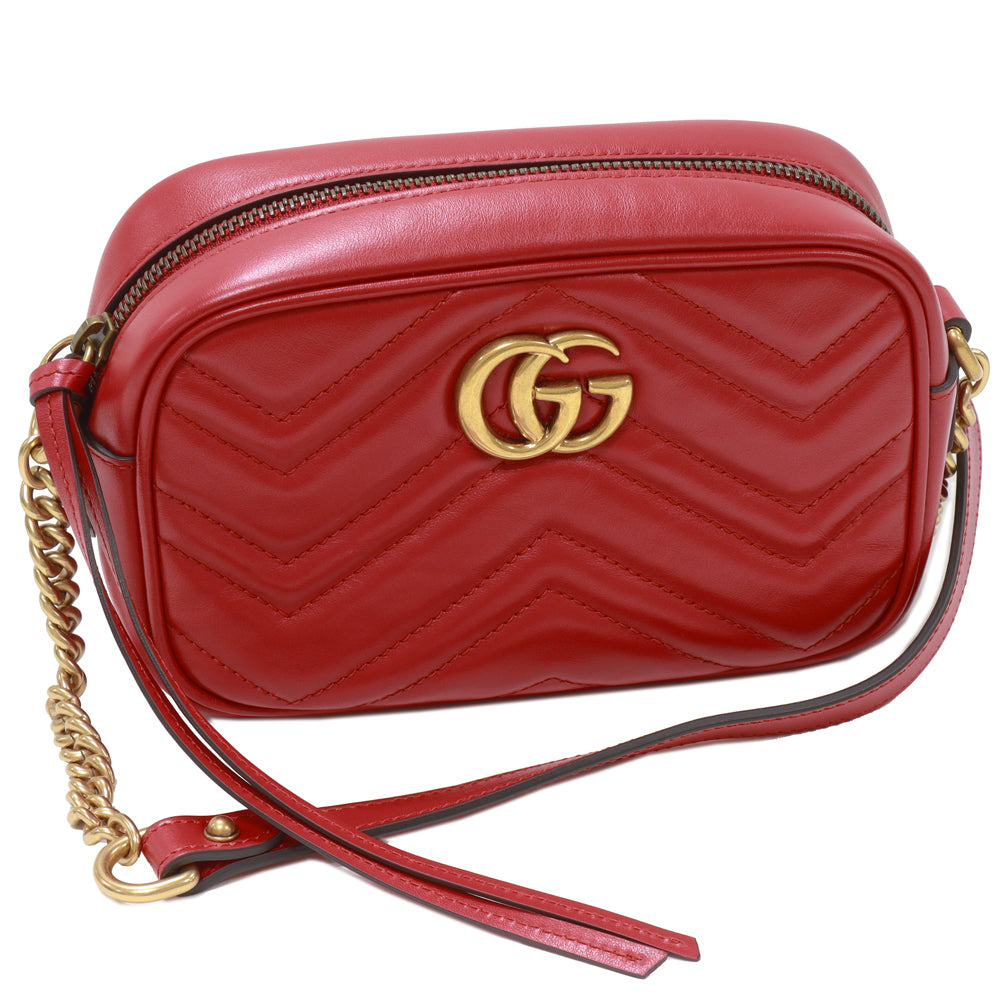 Luxury Gucci Trending 2025 GG Marmont Quilted Mini Shoulder Bag Calf Leather