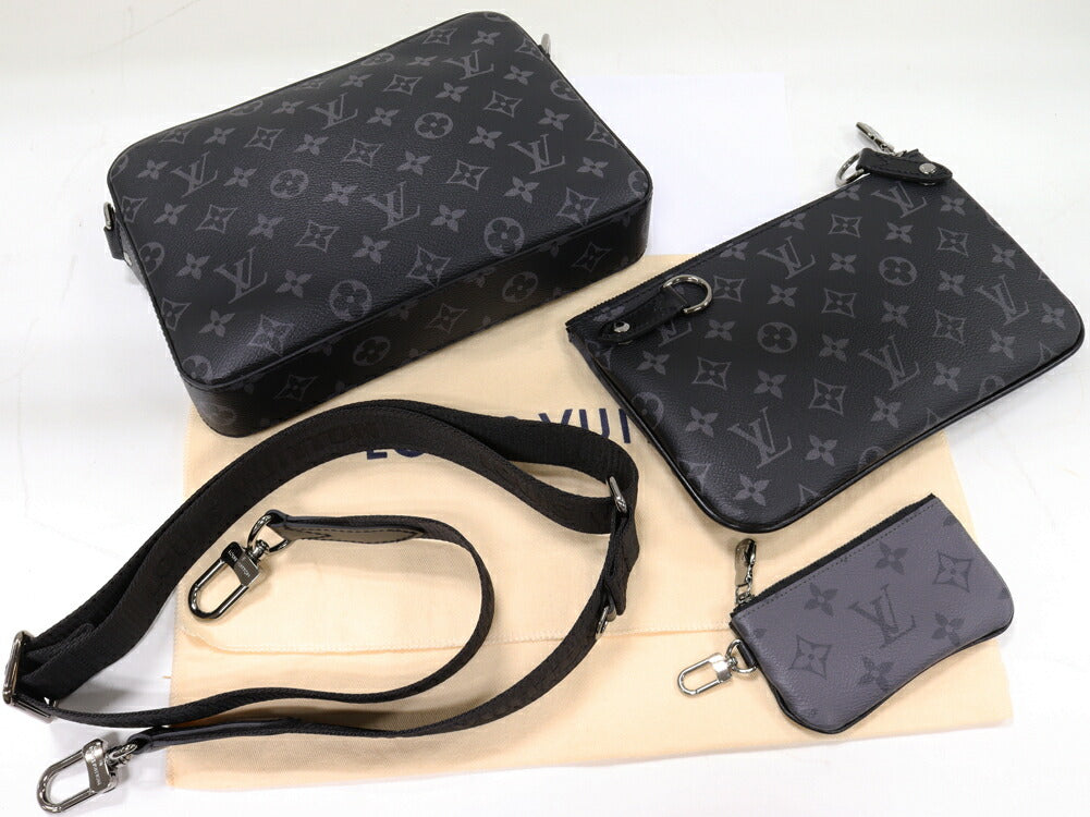 Louis Vuitton Monogram Eclipse Trio Messenger Bag M69443