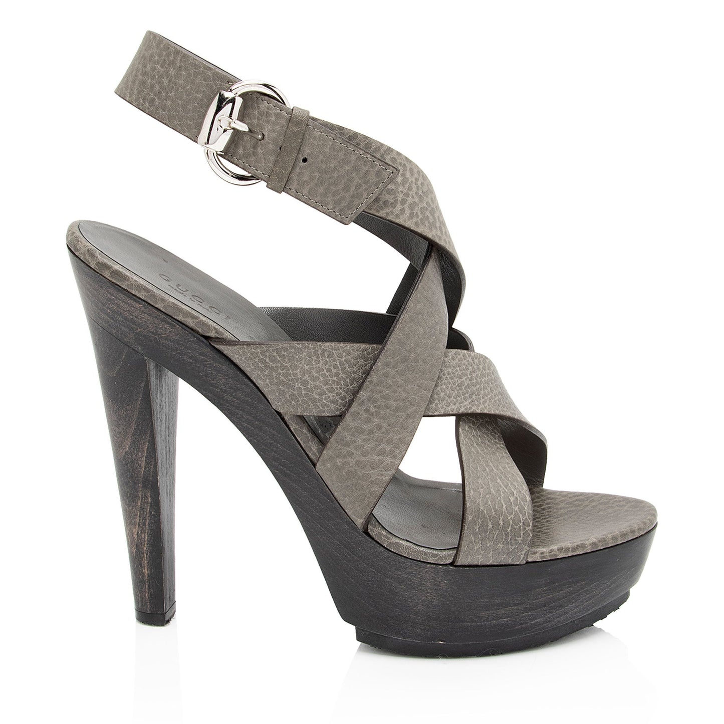 Gucci Leather Old Libeccio Platform Sandals