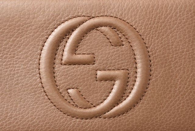 Luxury Gucci Trending 2025 Leather Long Wallet Round Zipper Soho Interlocking G