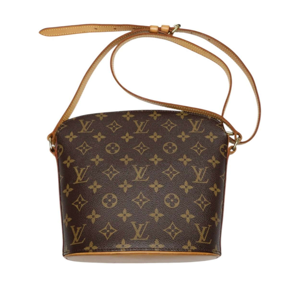 LOUIS VUITTON Shoulder Bag M51290 Monogram canvas, leather Brown Monogram Drouot