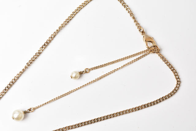 Chanel Necklace/Pendant CC Pearl Motif Gold