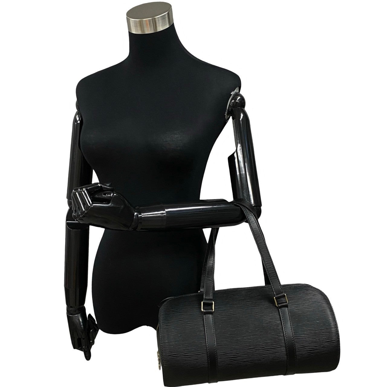LOUIS VUITTON Handbag Epi Leather black Epi Suflo