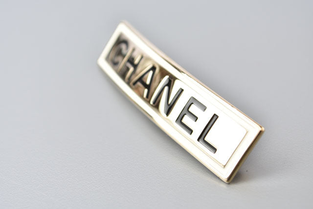 Chanel Hair Accessory Gold Logo