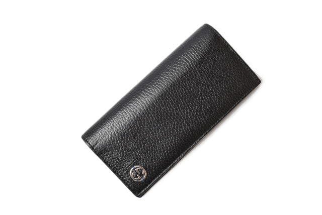 Luxury Gucci Trending 2025 Leather Bifold Wallet Men Interlocking G Bicolor
