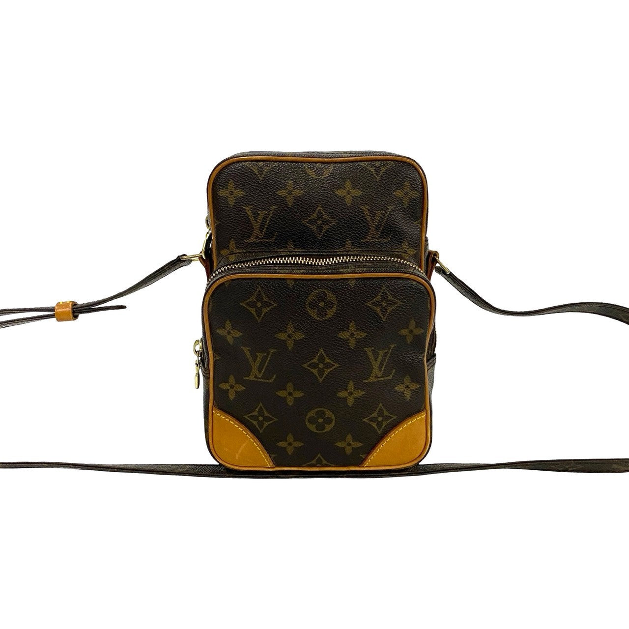 LOUIS VUITTON Shoulder Bag leather Brown Monogram Amazone