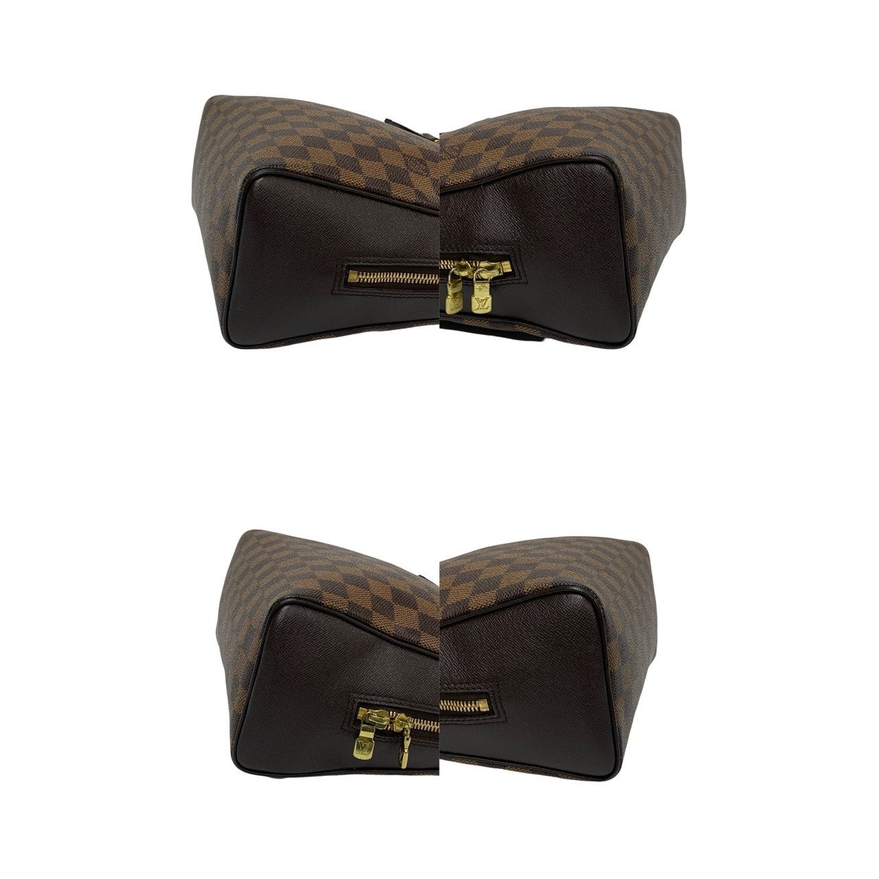 Louis Vuitton Damier Leather Brera Handbag Brown