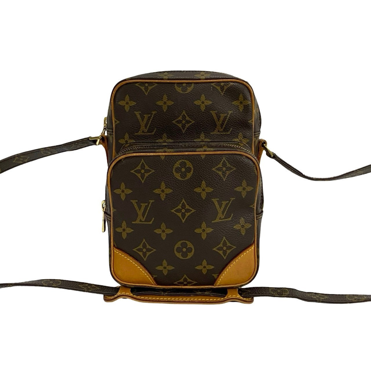 LOUIS VUITTON Shoulder Bag leather Brown Monogram Amazone