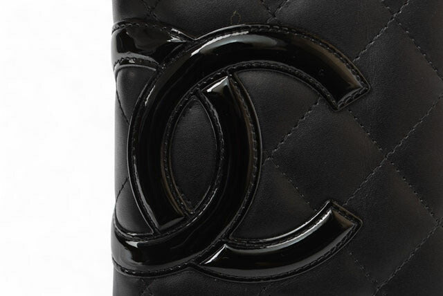 Chanel Cambon Long Wallet A26717 Black