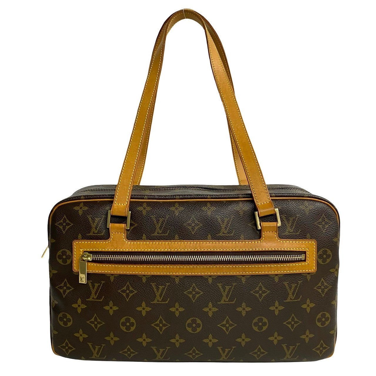 LOUIS VUITTON Shoulder Bag leather Brown Monogram Cite GM