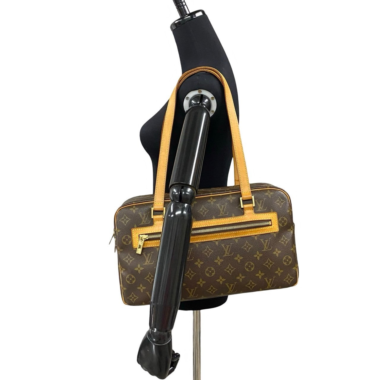 LOUIS VUITTON Shoulder Bag leather Brown Monogram Cite GM