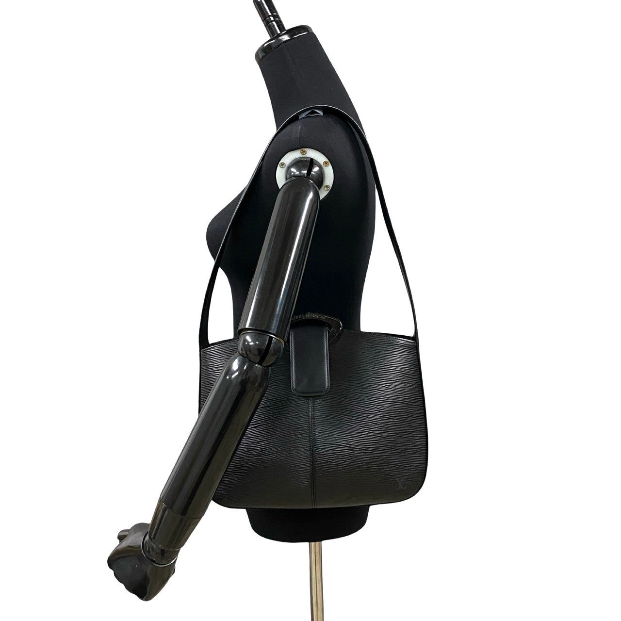 LOUIS VUITTON Shoulder Bag Epi Leather black Epi Revli