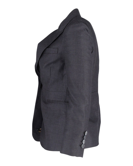 Luxury Gucci Trending 2025 Single-Breasted Blazer in Grey Wool