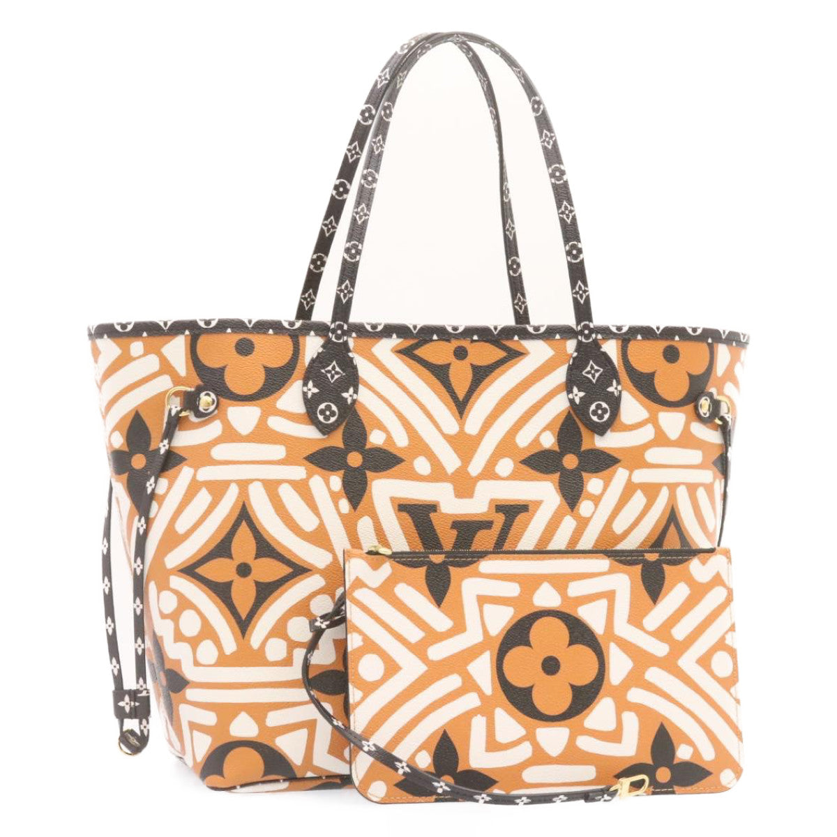 LOUIS VUITTON Monogram Giant Neverfull MM Tote Bag Caramel M56584 LV 24446S