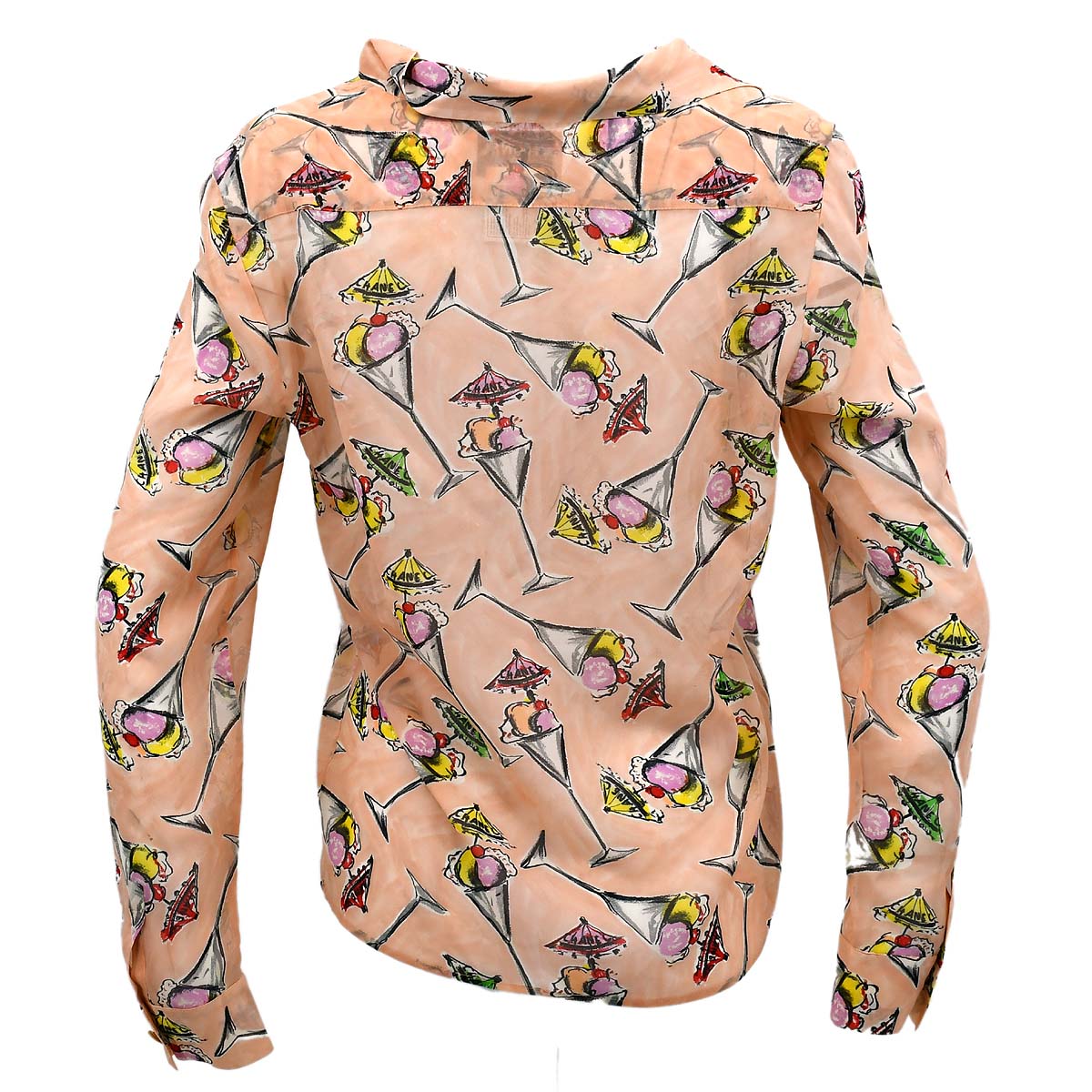 Chanel Blouse Shirt Pink 04C #44