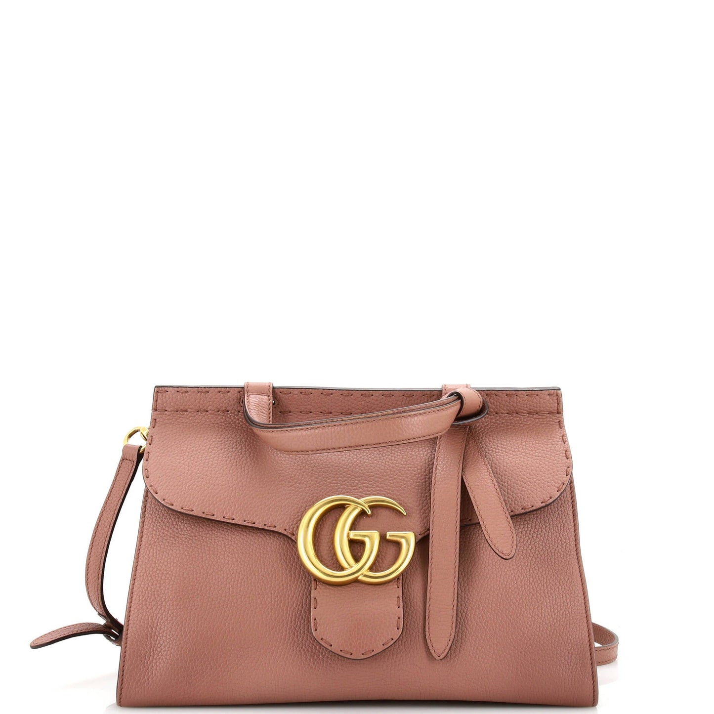 Luxury Gucci Trending 2025 GG Marmont Top Handle Bag Leather Small