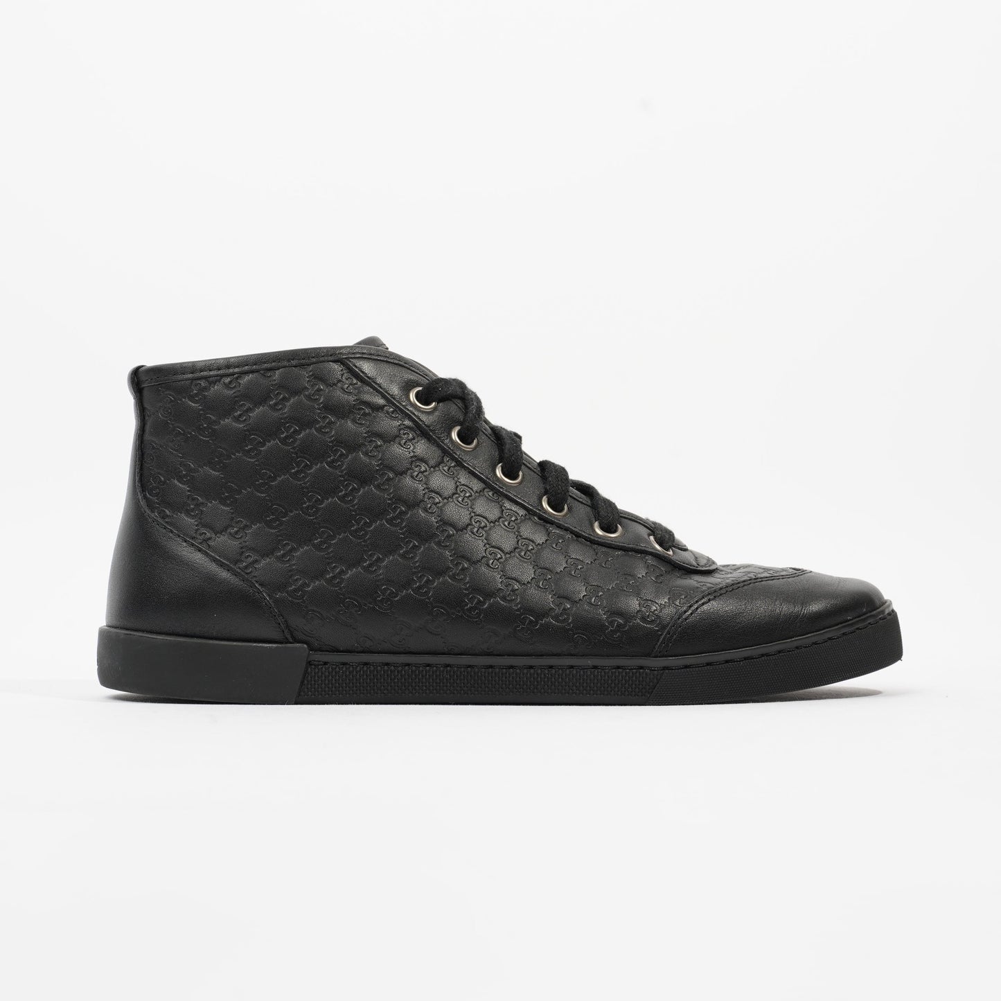 Microguccissima High-Tops  Embossed Leather