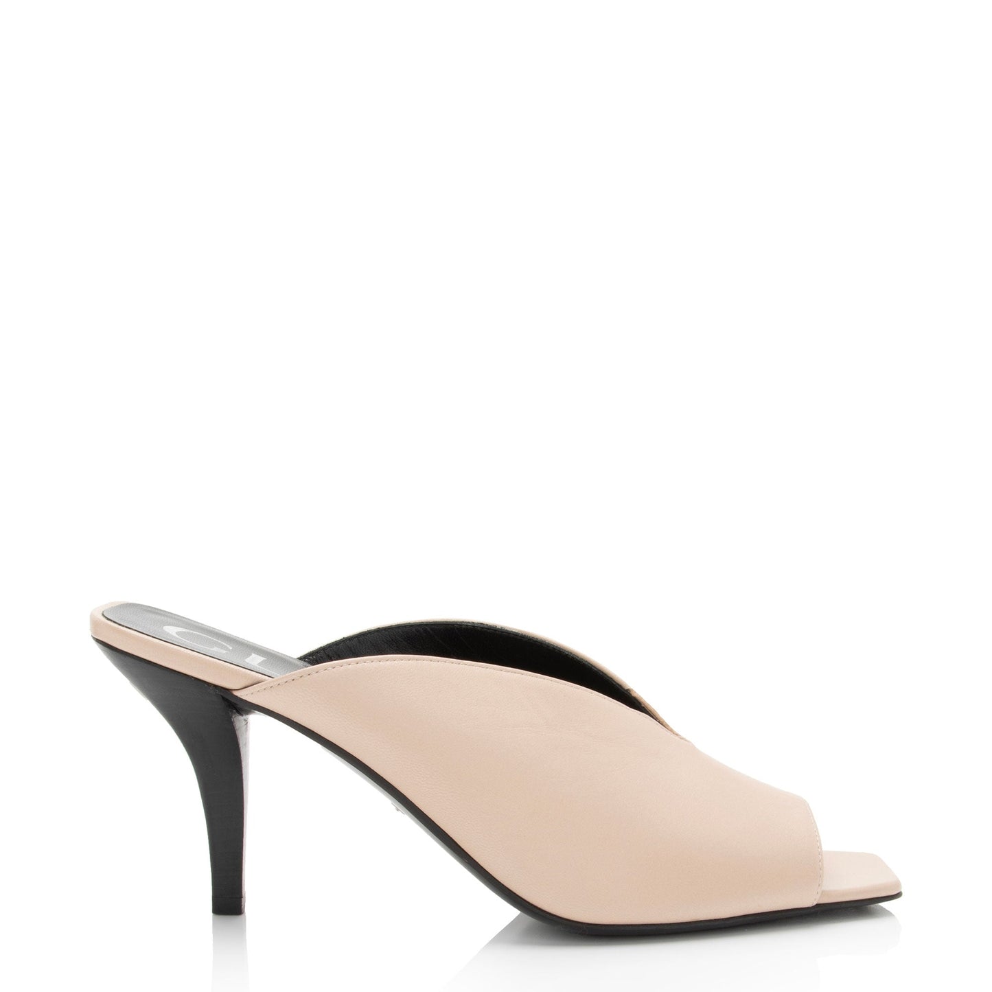 Gucci Leather Square G Slide Sandals