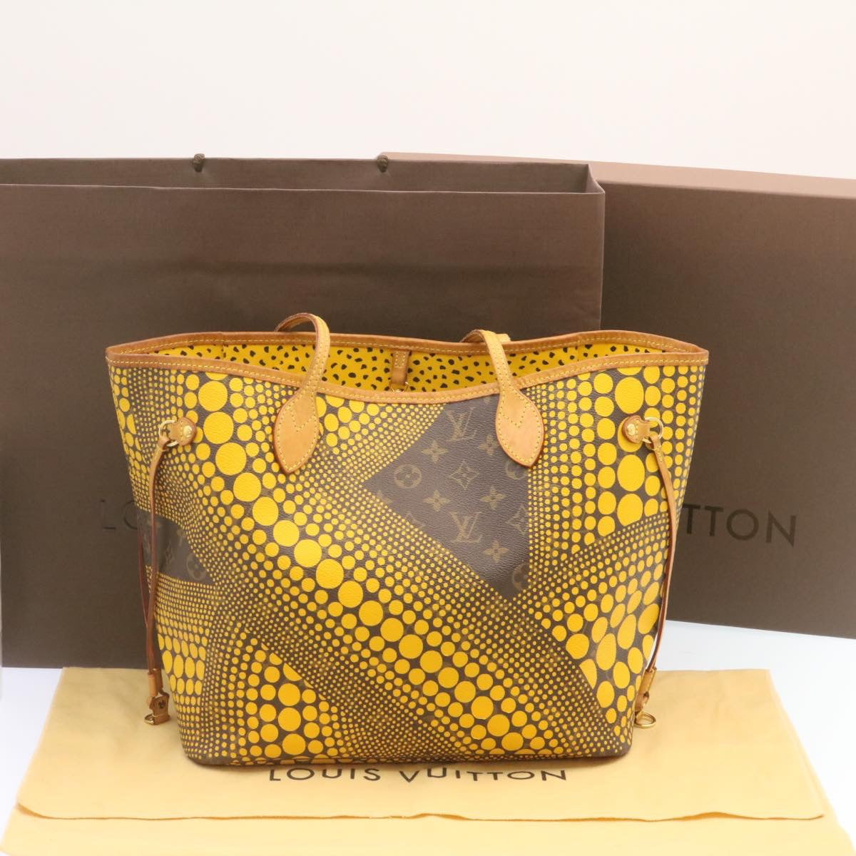 LOUIS VUITTON Monogram Dot Infinity Neverfull MM Tote Bag M40685 LV 25035S
