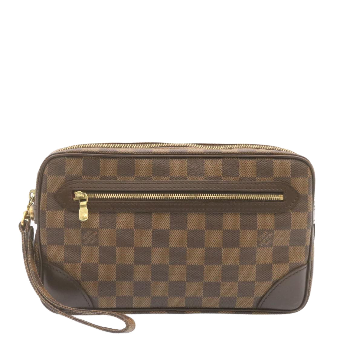 LOUIS VUITTON Damier Ebene Marly Dragonne GM Clutch Bag SP Order LV 25039SA