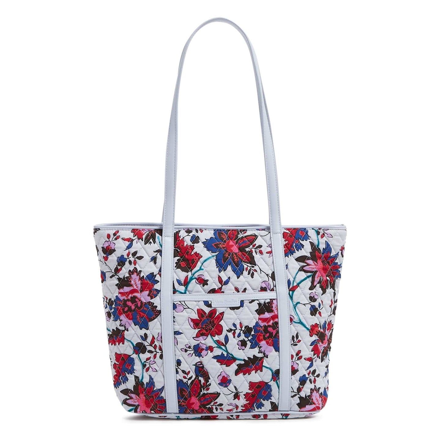 Small Trimmed Vera Tote Bag-Vineyard Floral-Image 1-Vera Bradley