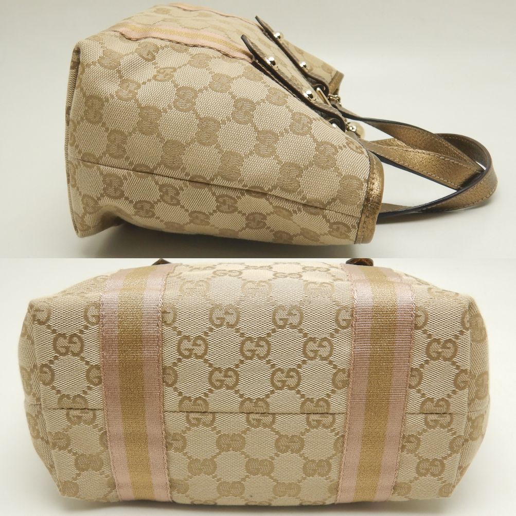 Luxury Gucci Trending 2025 Mini Handbag GG Canvas Beige Gold