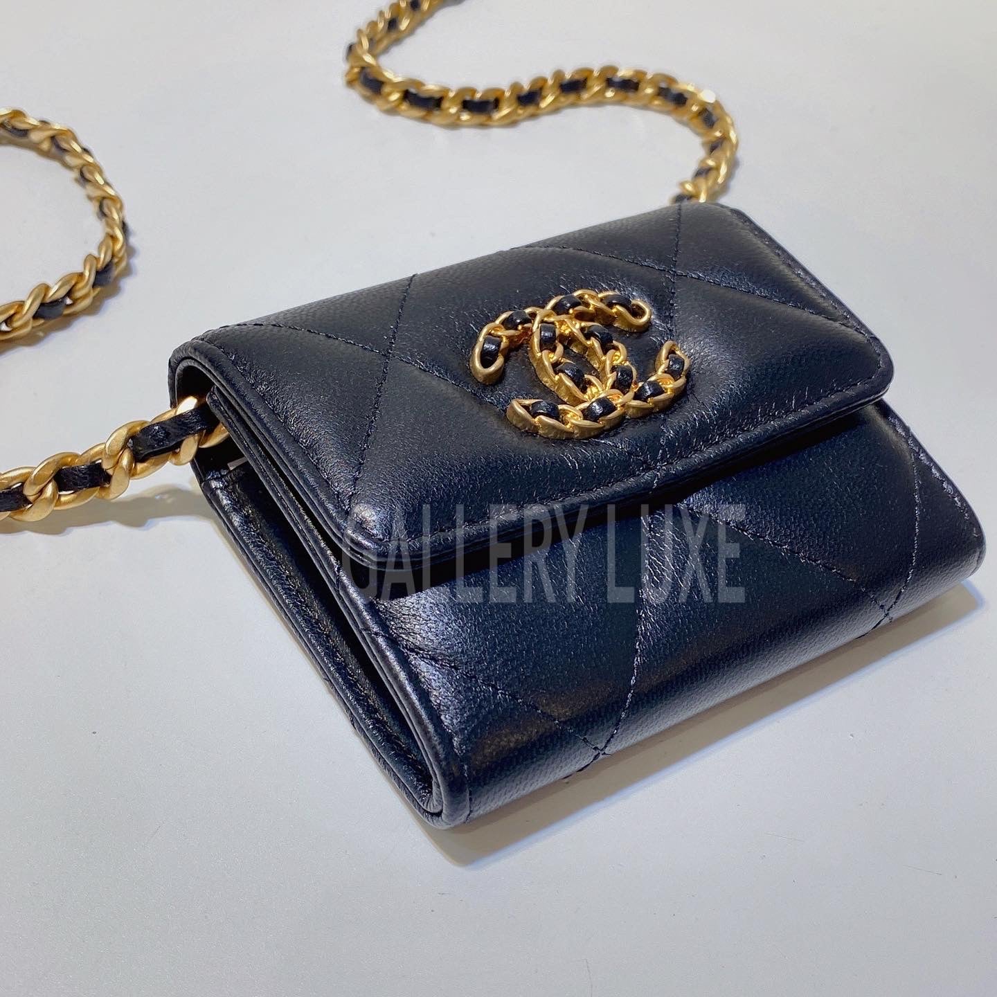 No.3109-Chanel 19 Flap Coins Purse With Chain (Unused / 未使用品)