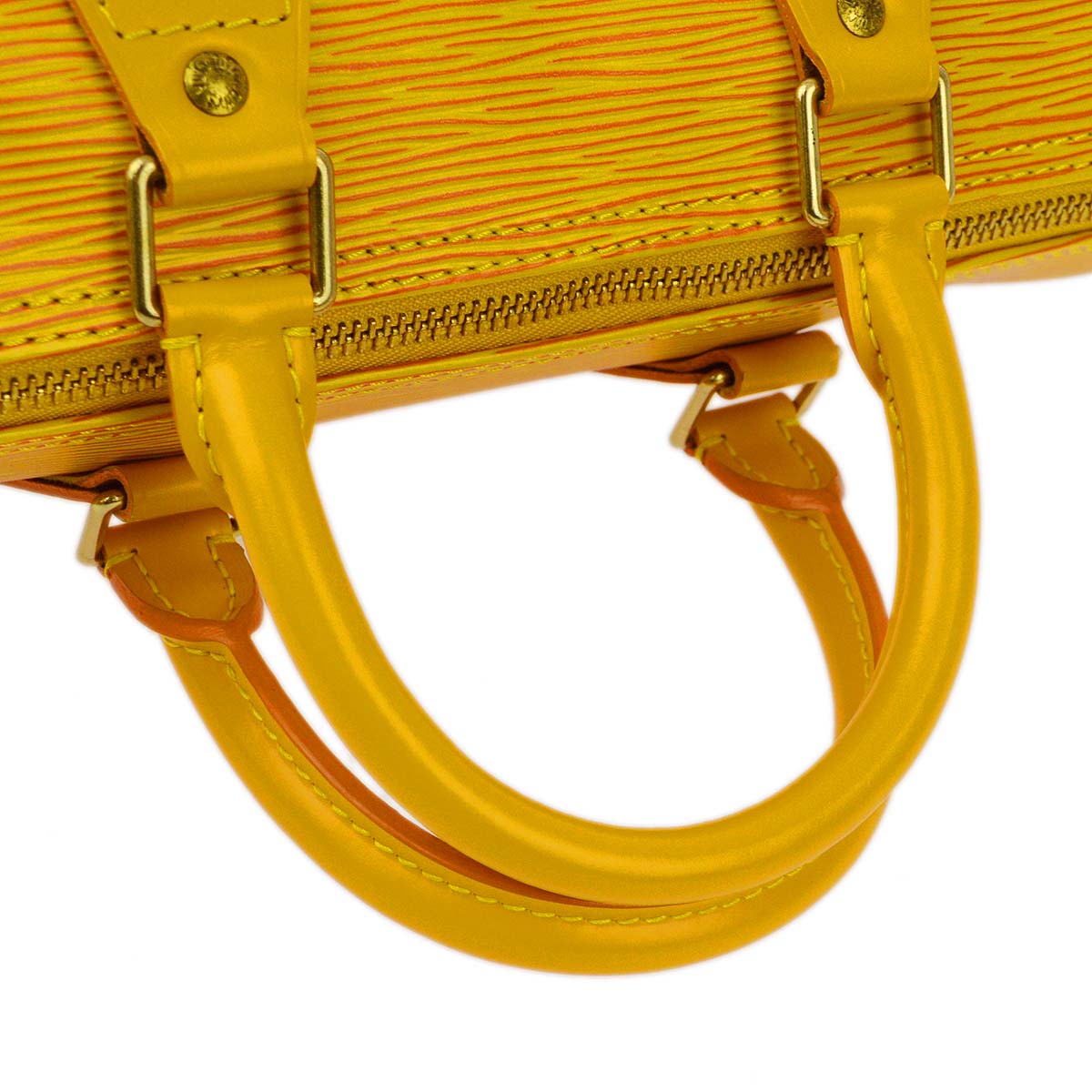 Louis Vuitton 1996 Yellow Epi Speedy 25 Handbag M43019