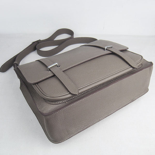 Luxury Hermes Steve H2812 Ladies Lambskin Khaki Handbag