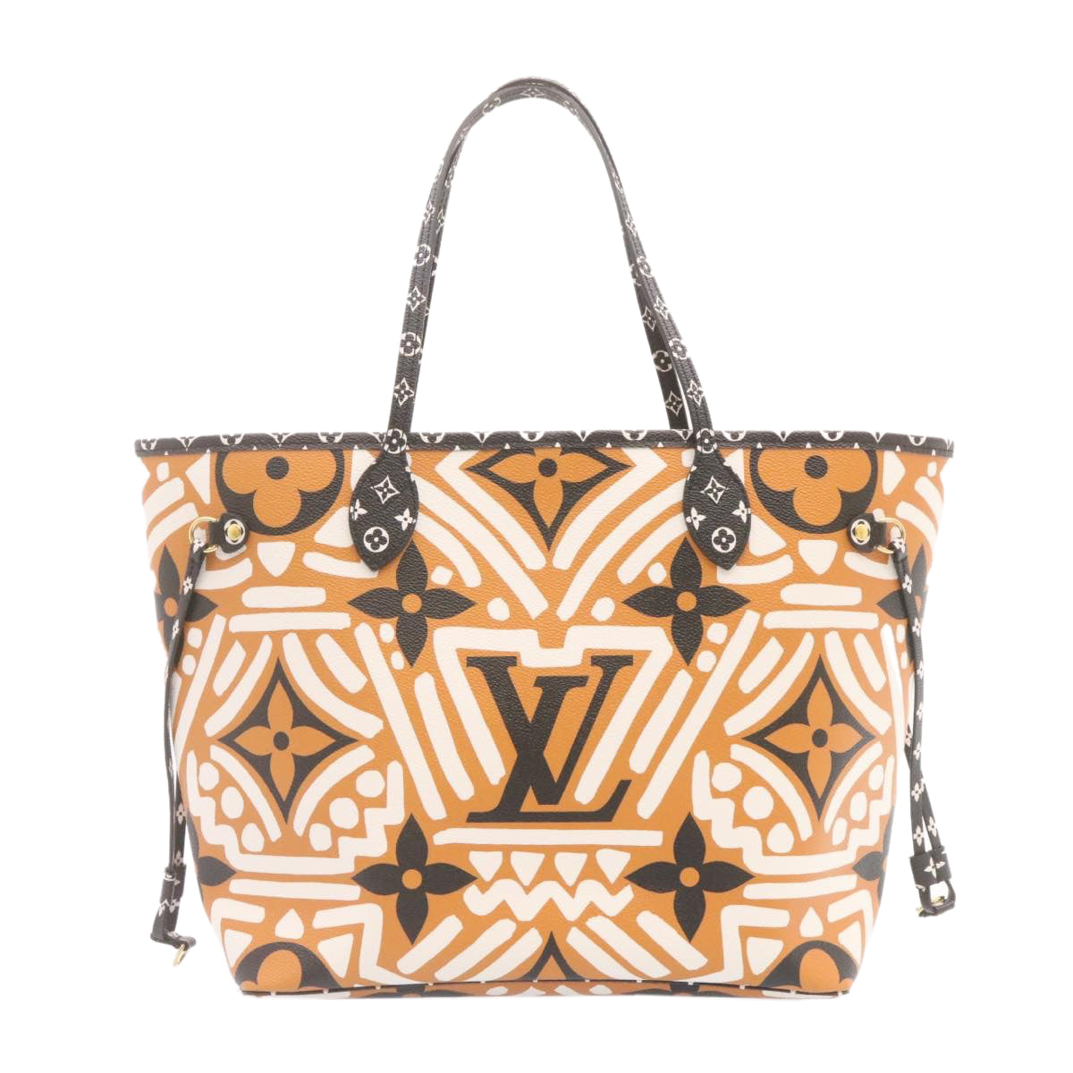 LOUIS VUITTON Monogram Giant Neverfull MM Tote Bag Caramel M56584 LV 25725S