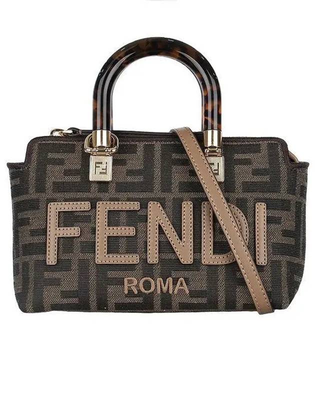 Luxury Fendi By The Way Monogram Mini Tote Bag Brown