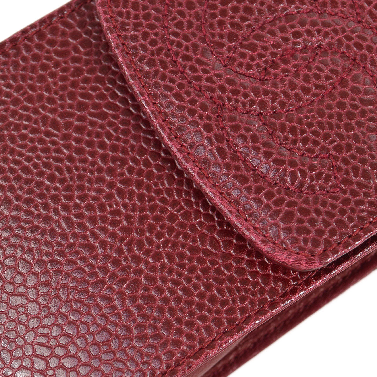 Luxury Chanel 1994-1996 Timeless Key Case Bordeaux Caviar