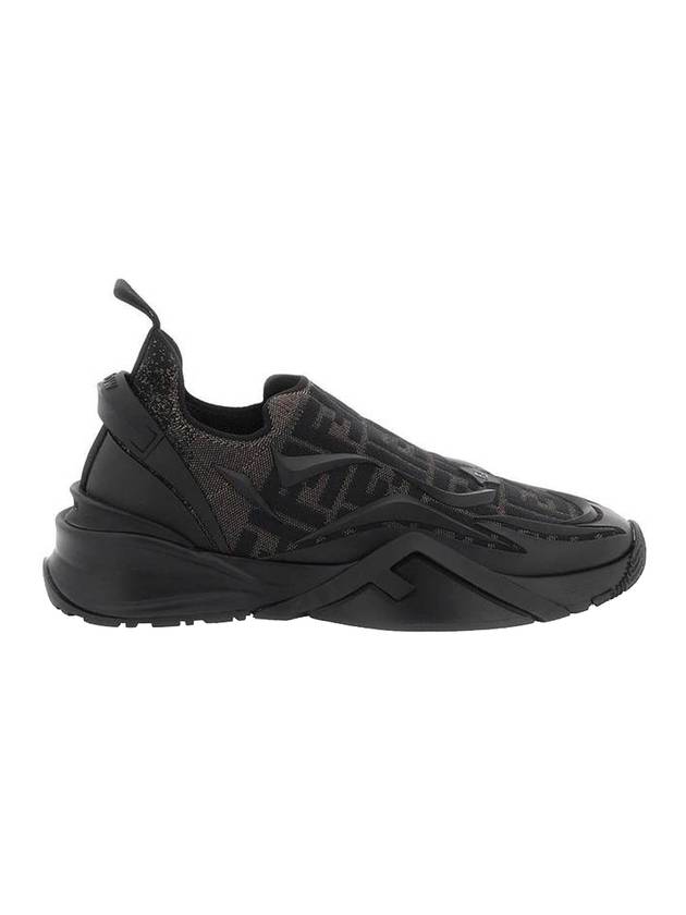 Luxury Fendi Flow Low Top Sneakers Black Brown