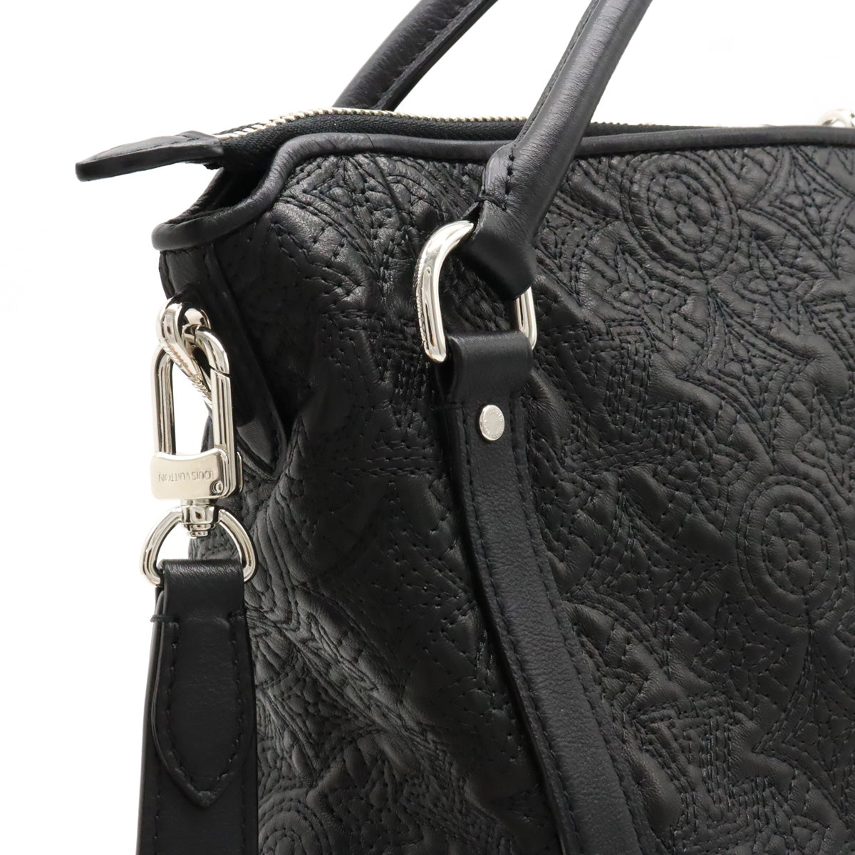 Louis Vuitton Monogram Antique Ixia MM Tote Bag 2WAY Shoulder Bag Shoulder Bag Noneir Black M94204