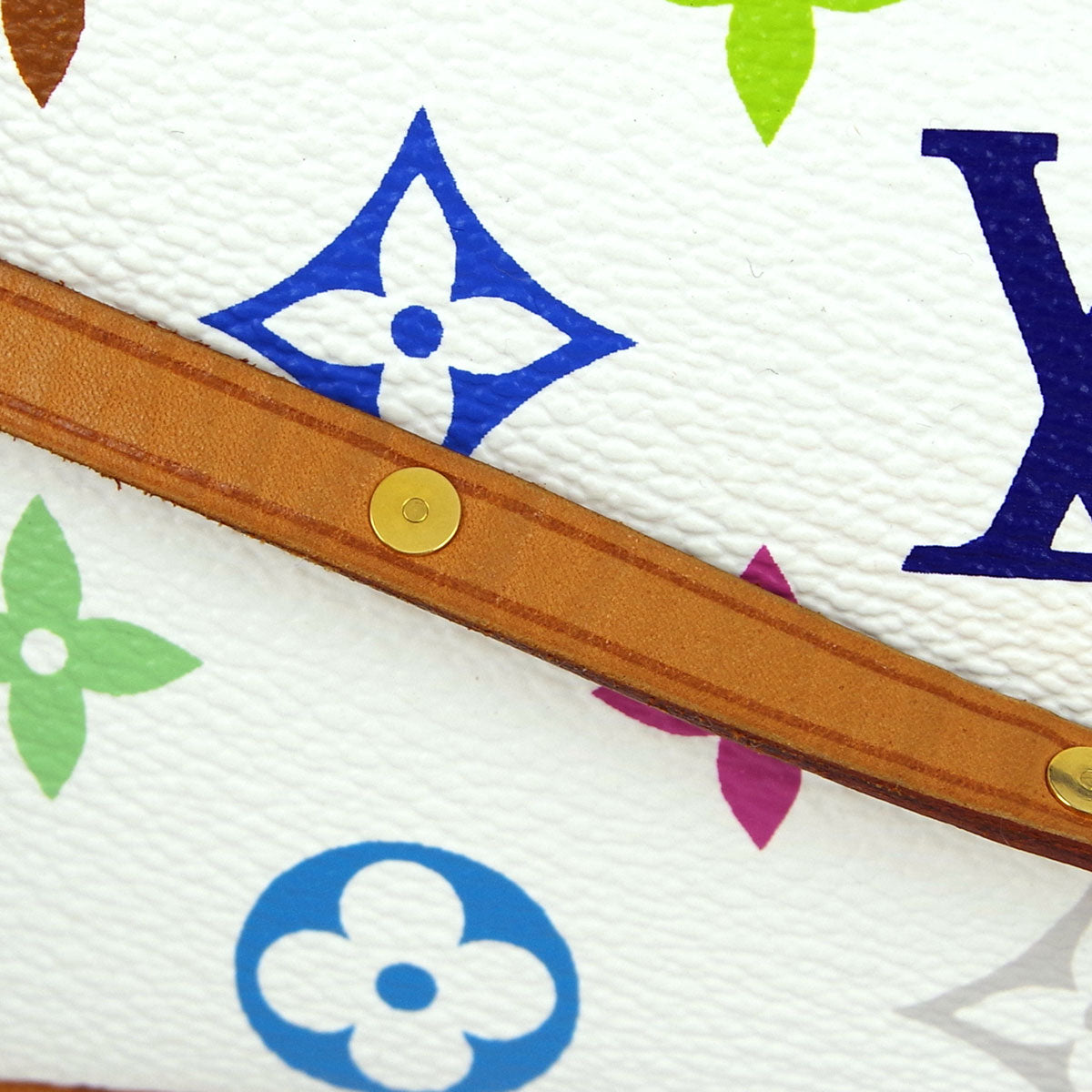 Louis Vuitton White Multicolor Pochette Accessoires Handbag M92649